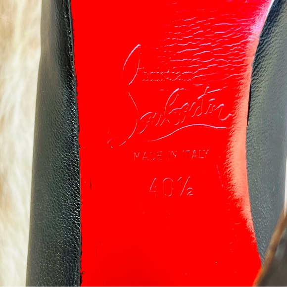 Christian Louboutin Black Leather New Simple Pumps - Picture 9 of 10